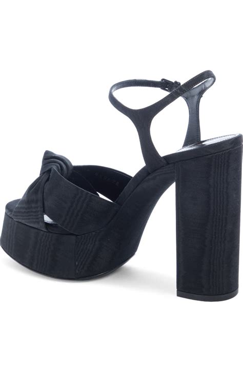 Saint Laurent Bianca Knot Platform Sandal (Women).